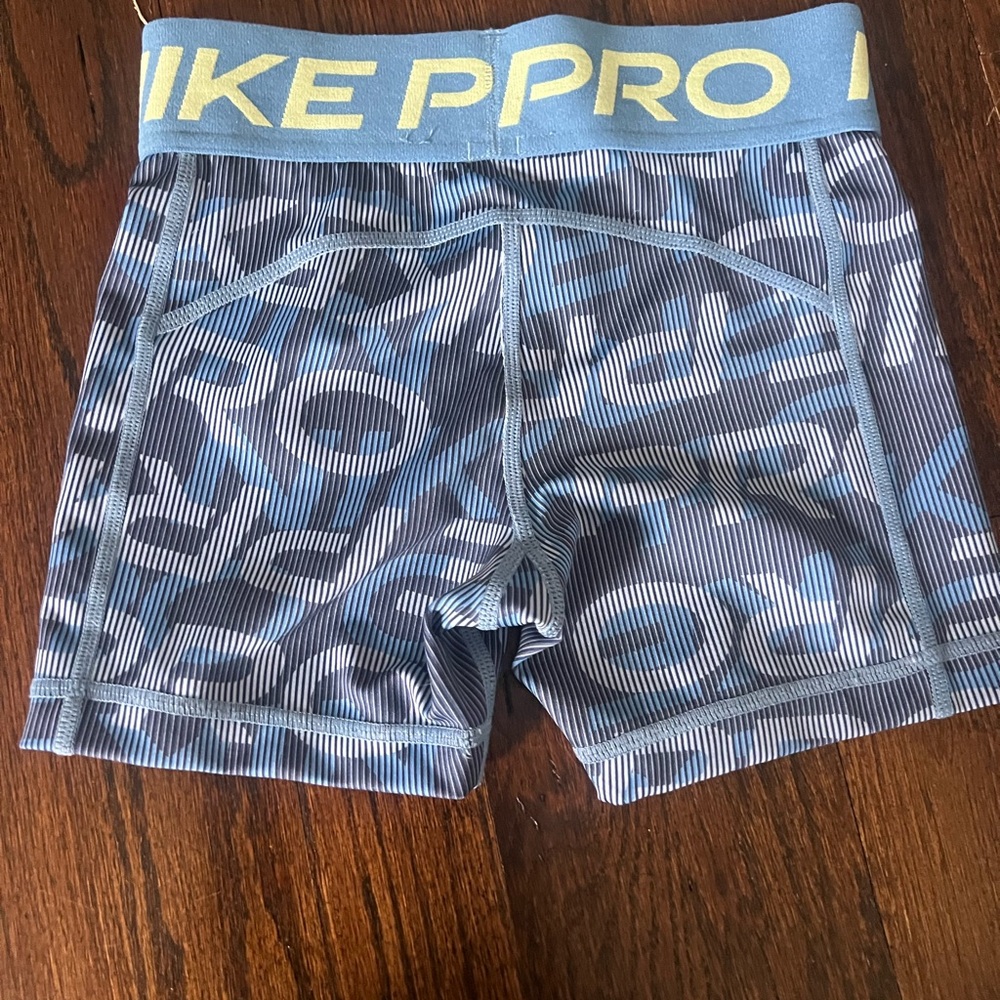 Nike Blue and Yellow Kids Shorts